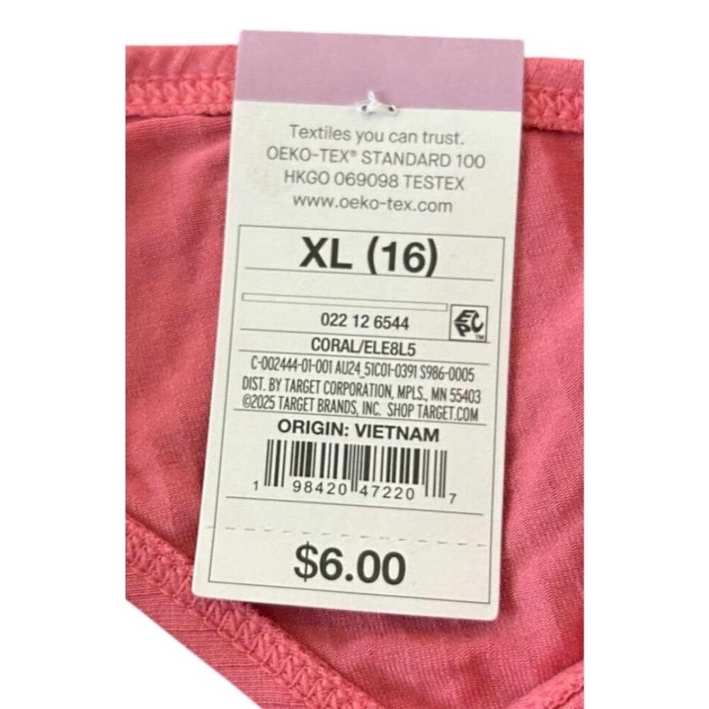 NWT Auden Modal Blend Pink Thong XL (16) - Picture 5 of 5